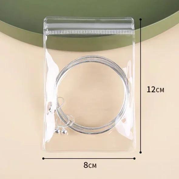 10/50Pcs Transparent PVC Bijuterii Organizator Pungi Pungi Anti-oxidare Cercei Pandantiv Colier Brățară Depozitare Suport Cutie