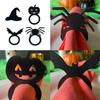 Unique Halloween Pumpkin/Bat/Spiders Shape Napkin Holder Witch Hat Napkin Rings Decorative Napkin Rings for Halloween