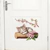 Adesivo da Parete Gatto Carino Acquerello, Decalcomanie da Parete Gattino Rimovibili, Decorazione Murale Artistica Peel and Stick per Cameretta, Soggiorno, Camera da Letto
