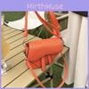 2023 Summer Pure Color Pu Saddle Bag Fashionable Cross-border Shoulder Bag Wholesale