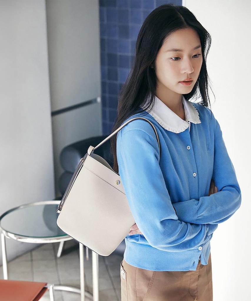 Beanpole Accessory Ivy Leather Tote Bag Ivory