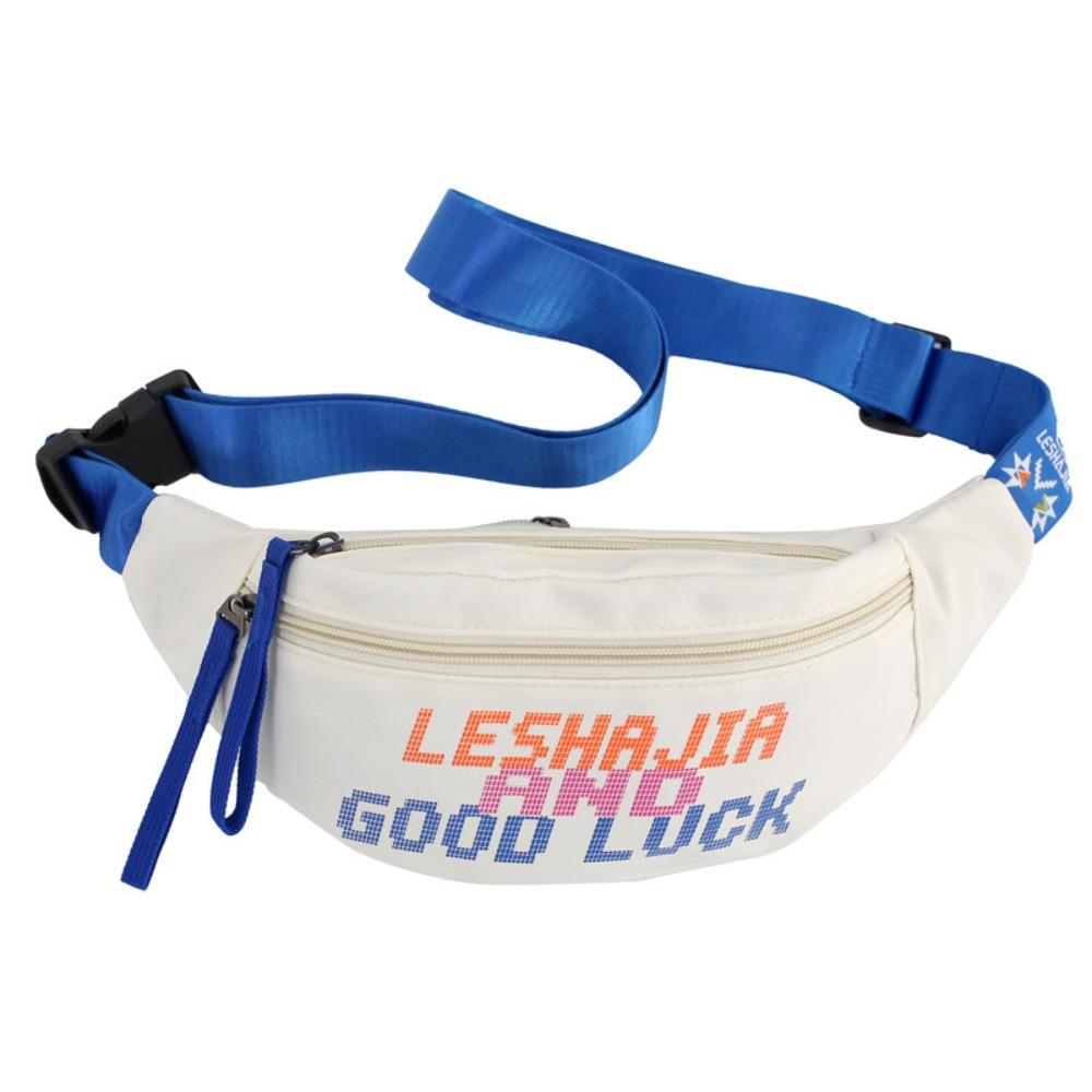 

Спортивная нагрудная сумка большой вместимости, контрастная сумка кроссбоди в форме пельменя, мужская поясная сумка, для путешествий белый