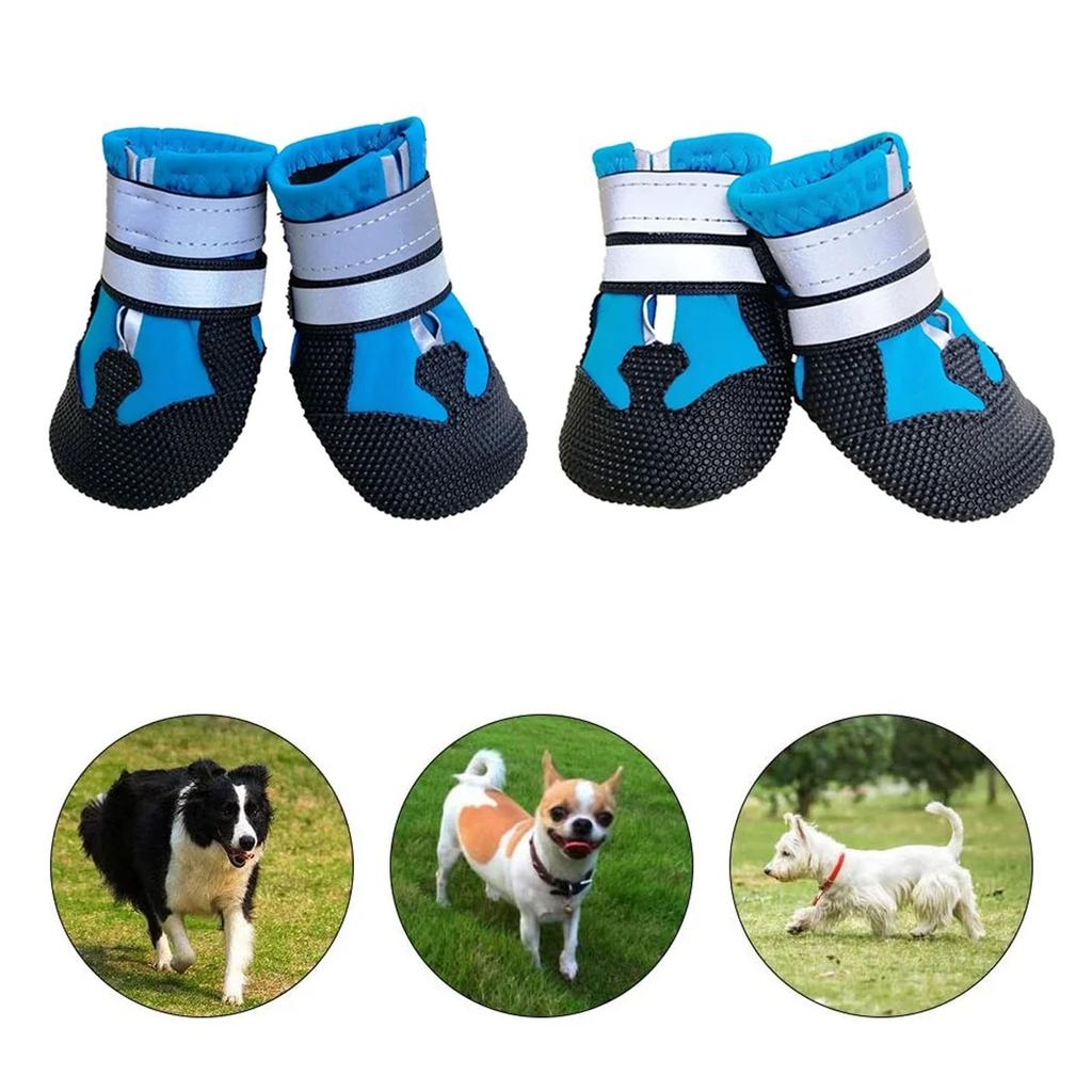 Dog Boots For Dogs Non-,Dog Booties For Outdoor, Dog Shoes For Medium To Large Dogs With Rugged Sole