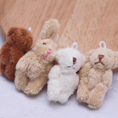 Miniature Plush Rabbit & Bear Dollhouse Decor for Blythe Dolls
