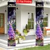 2D Flat, 2D Door Banner, 2pcs Chinese New Year & Winter Christmas Banner Suitable for Porch Door Decoration, 70.8in/180cm.8in/30cm Spring Festival Cou