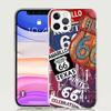 America Route 66 Phone Case For IPhone 18 17 Air 16 15 Plus 11 14 Pro Max 13 Mini 12 7 8 + SE Pattern Art Customized Cover 17 Air 1