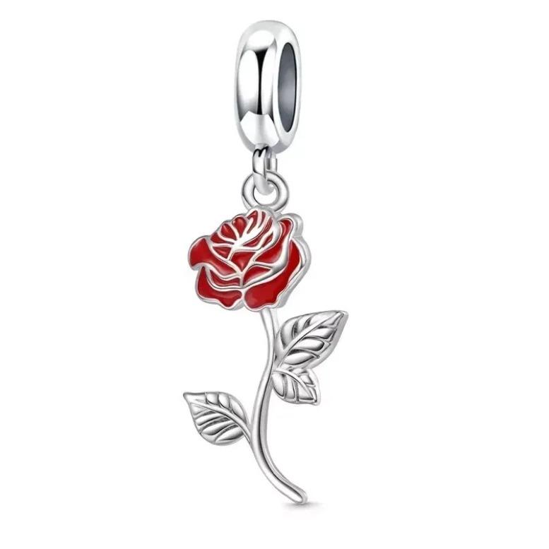 925 silver Red Christmas series Charm Apple snowman reindeerBead Fit Original Bracelet Ladies Exquisite Accessories Jewelry