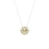 Idyllia Floral Design Rhodium-Plated Necklace Unisex Necklace Yellow 5679947