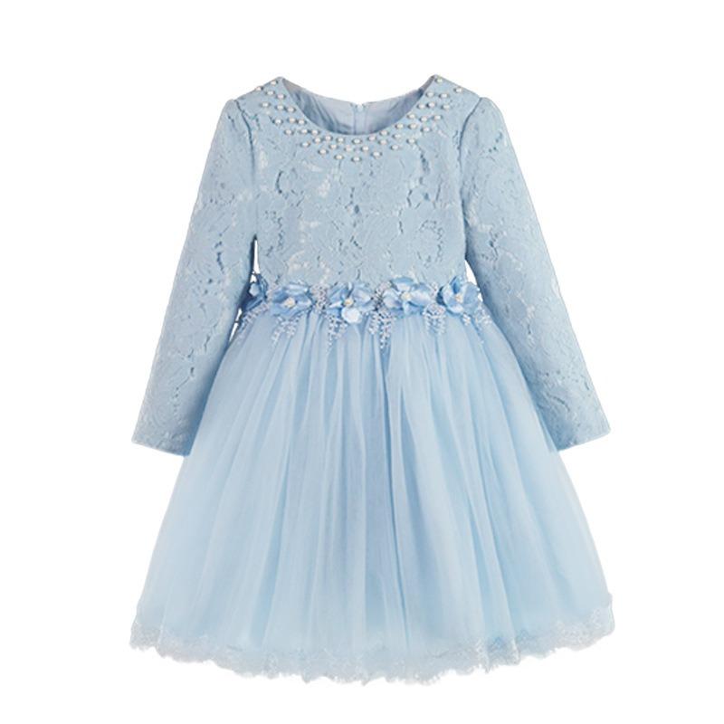 Girls Princess Tulle Formal Party Dress For Big And Little Kids Children