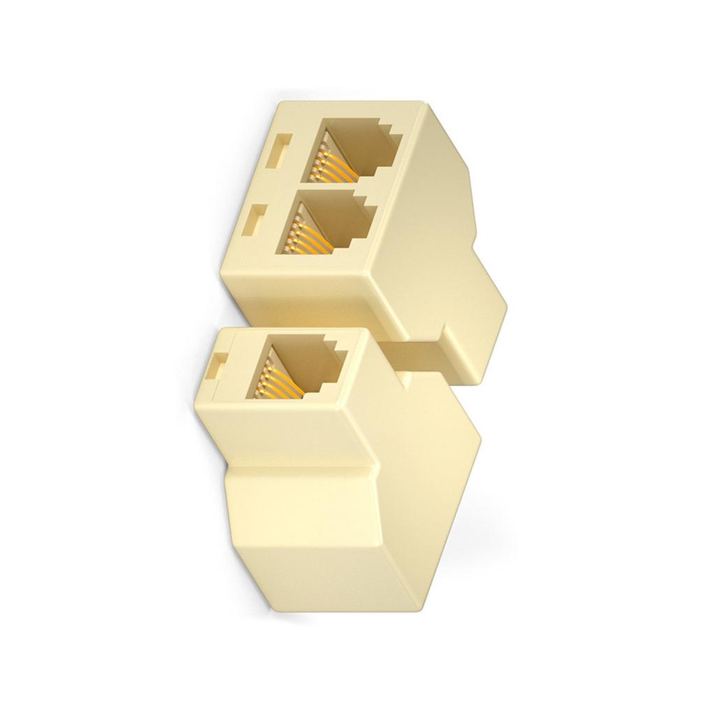 RJ11 6P4C/6P2C Telephone Splitter 2Way Telephone Splitters Phone Line Splitter For Easy Double Connection Installation