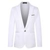 Thin Type Pockets Men Blazer Long Sleeve Single Button Lapel Suit Jacket Male Clothing