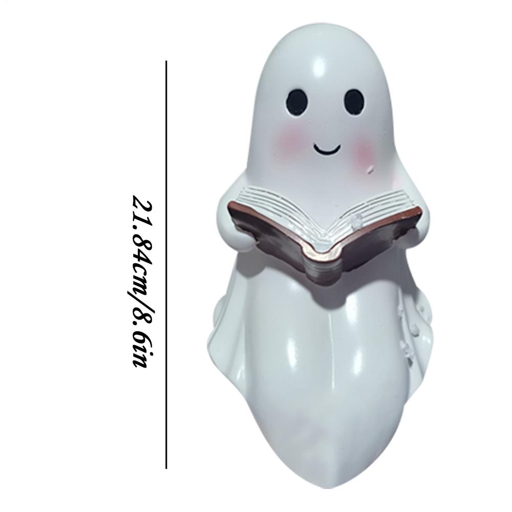 3D Cute Ghost Cozy Reading Lamp Halloween LED Night Light Halloween Gifts For Kids Decoration For Home Fireplace Holiday