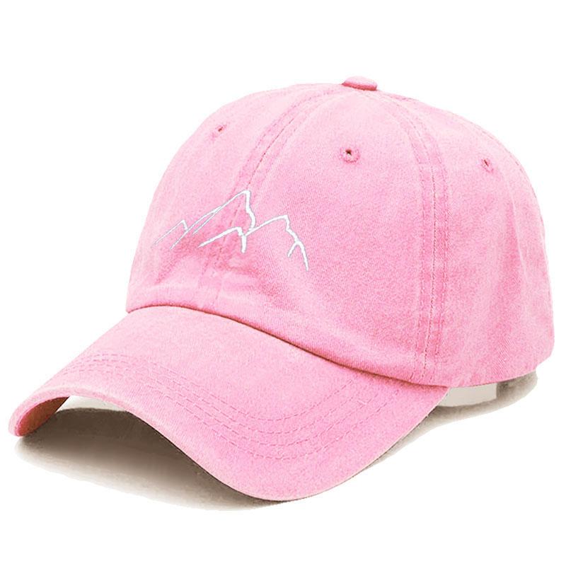 Baseball Cap For Men Women Soft Washed Cotton Mountain Range Embroidery Dad Hats Fashion Outdoor Sports Golf Caps Dropshipping