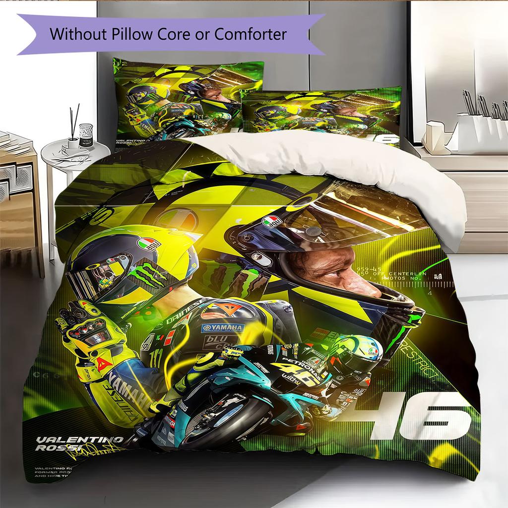 Rossi Oath Bedding Quilt Set Quilt Cover Pillowcase Home Decoration Birthday Gift (1 * Duvet Cover + 2 * Pillowcase, Without Core)