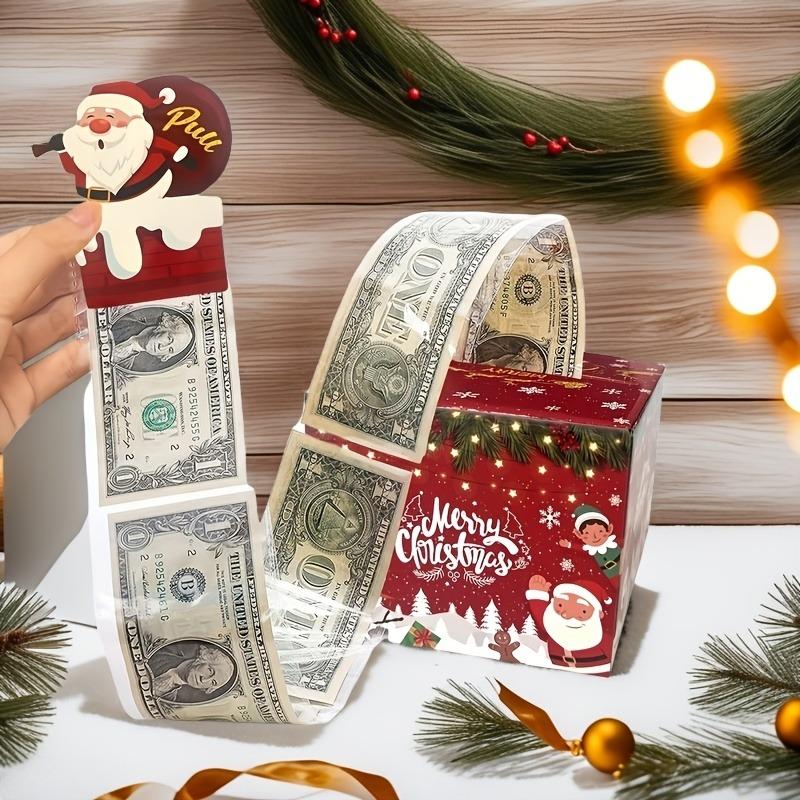1PC Merry Christmas Pull-Out Gift Box - Fun Surprise Cash Storage Box for Friends, Girlfriends, Wives, Sisters