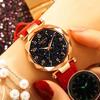 Stylish Women Wristwatch Featuring A Luminous Starry Sky And Rhinestone Details