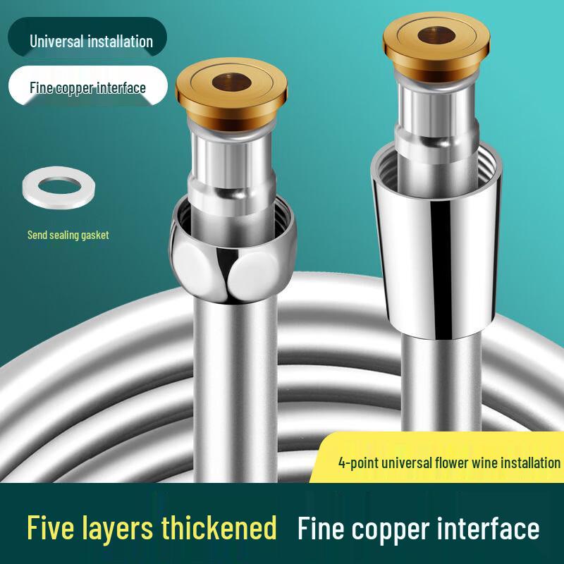 Zhi Shi High-Temperature PVC Shower Hose and Head Set