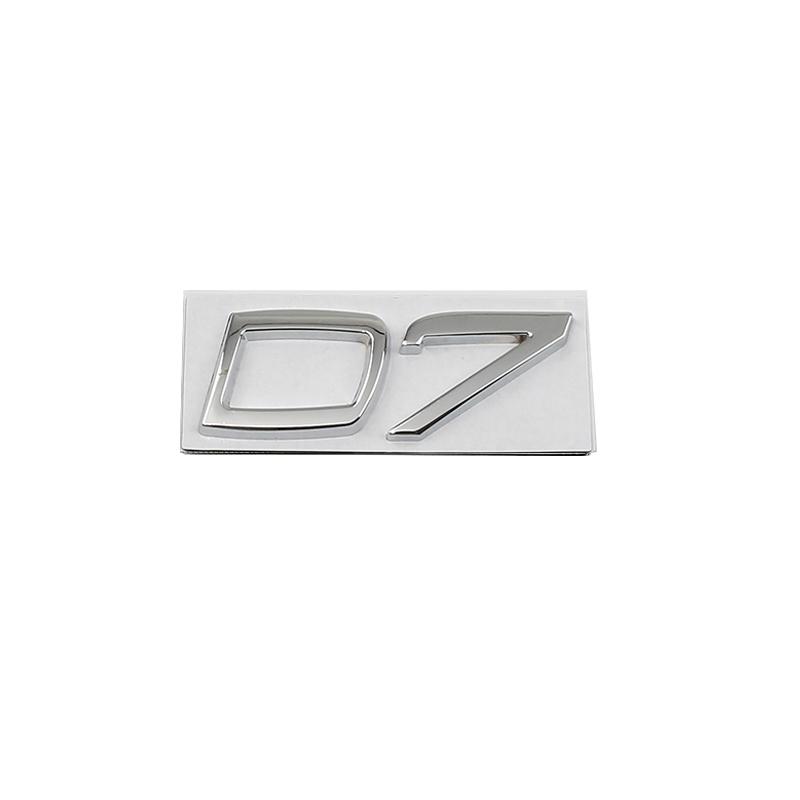 1Pc Car Metal D2 D3 D4 D5 D6 D7 Words Logo Badge Emblem Decals Sticker For Volvo S40 S60 S80 S90 XC40 XC60 XC90 V40 V60 V70 V90 C30