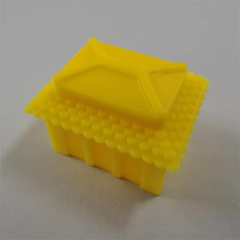 60Pcs/Set Sales Of Monopoly Game Chess House, Hotel, Three-Dimensional Small House Accessories