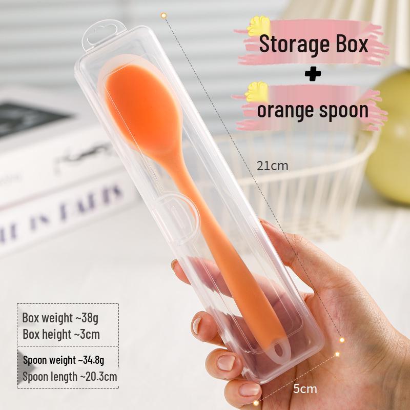 Food-Grade Silicone Spoon for Soup, Jam, and Stirring - Kid-Friendly