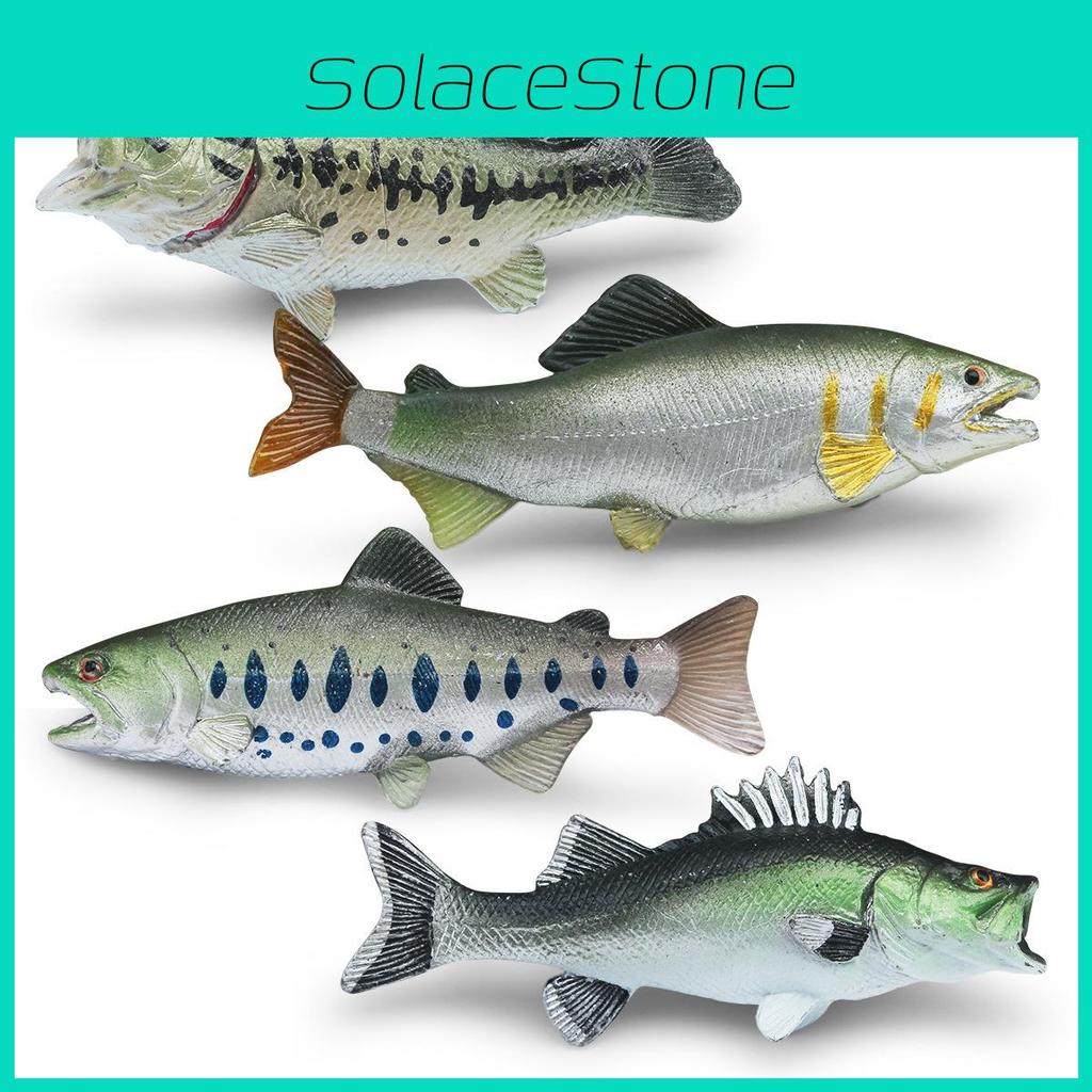 Tuna Animal Marine Salmon Resin Model Toy For Kids Display Decoration Gifts