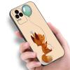 Cute Cartoon Fox Phone Case For Xiaomi Redmi Note 5 6 9T K20 K40 K50 Pro 7A 8A 9A 9C 9i 10A 10C A1 S2 Soft TPU Black Cover