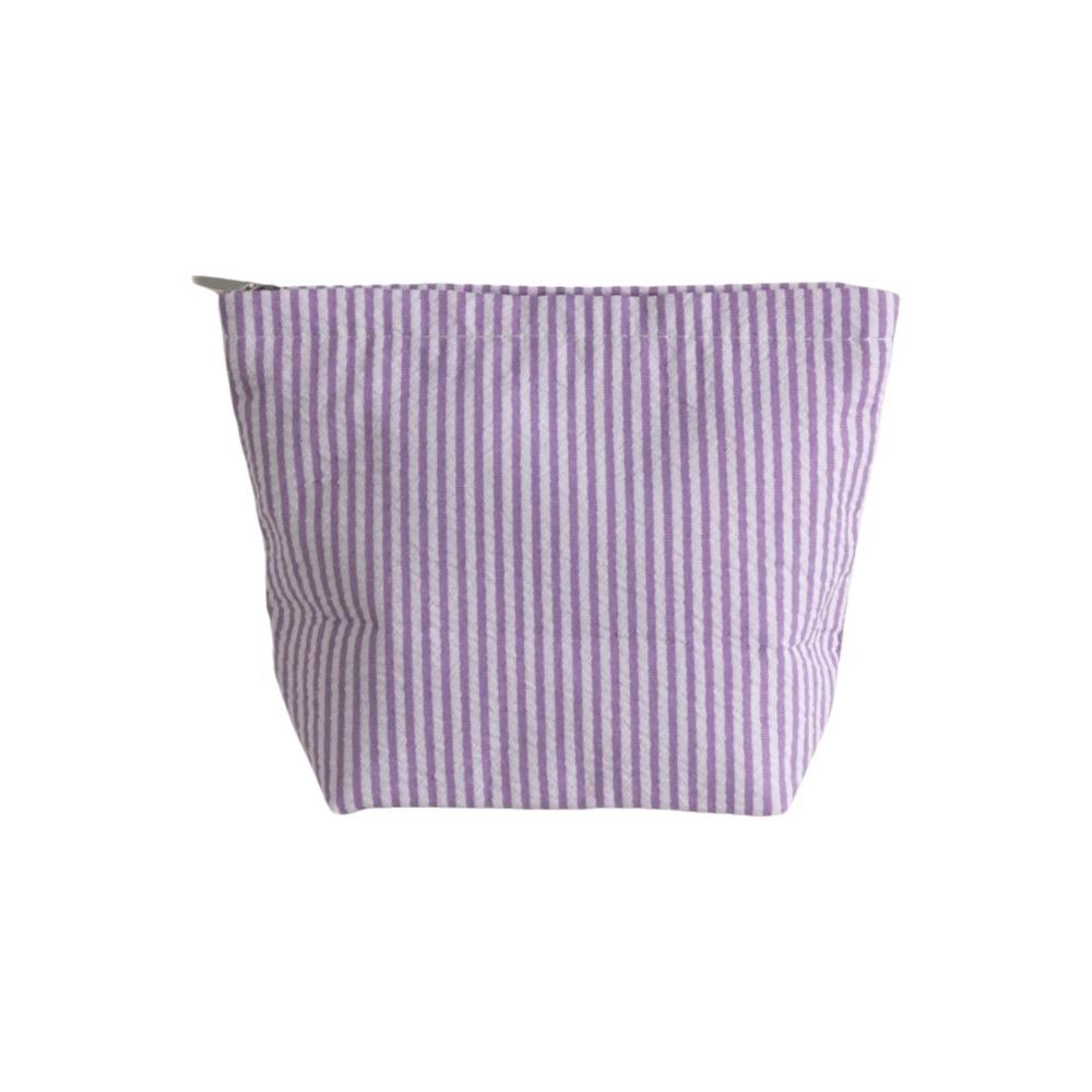 

Korean Style Makeup Bag Large Capacity Women Toiletry Bag Minimalist Pencil Pouch Girls фіолетовий