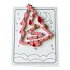 1/3Pcs Christmas Tree Bookmark with Card Tree Shape Acrylic Book Page Marker Clip Decoration Book Lovers Birthday Holiday Gift