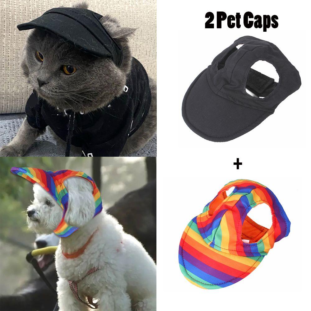 

Удобная косплей, милая шляпа от солнца, нарядная шляпа, берет для домашних животных, шляпа, 2 шт., бейсболка для домашних животных, аксессуары для домашних животных
