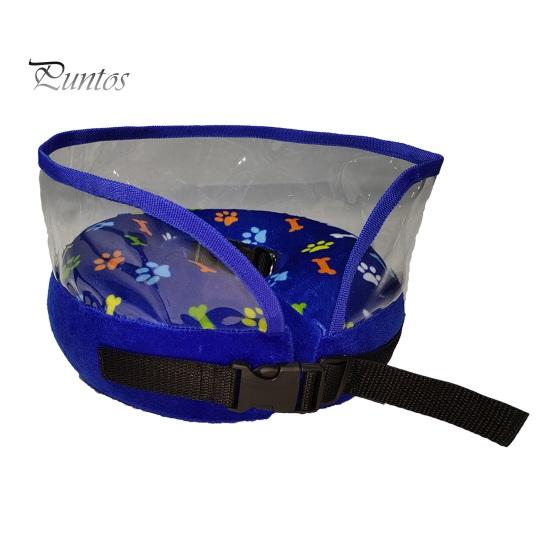 

Надувной конусный ошейник для собак больших собак и кошек, регулируемый мягкий хирургический ошейник для собак, ошейник-пончик для предотвращения облизывания домашних животных M синий