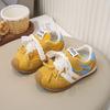 2025 Autumn New Children's Casual Shoes Korean Version Bow Lace Strap Single Mesh Breathable Girls Forrest Gump Shoes