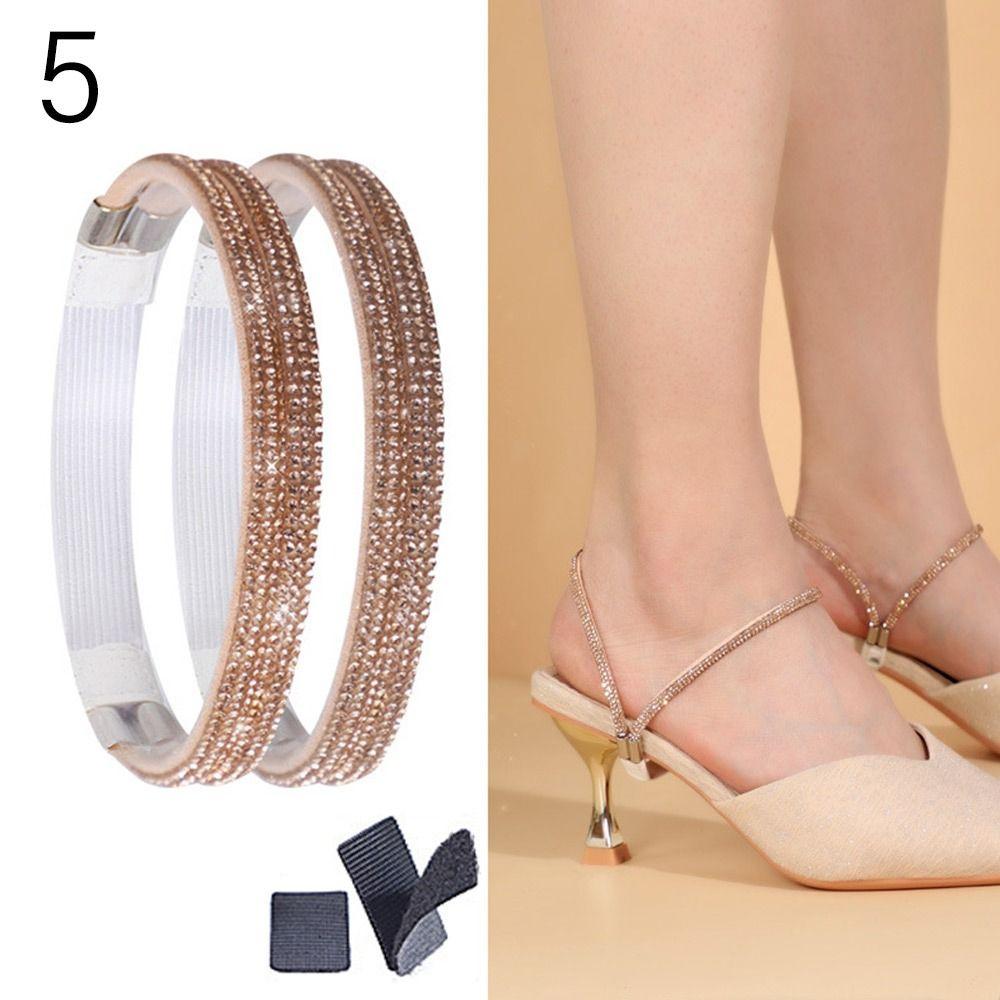Women Non-Slip Belt Strap Lazy Shoelaces Bundle Shoelace Women Shoeslaces for High Heels Anti Falling Heel