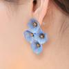 Rhinestone Floral Tassel Earrings Zinc Zinc Alloy Long Dangle Earrings Exaggerated Flower Ear Drop  Gift
