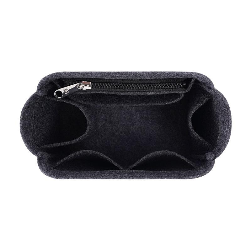 

Make Up Organizer Felt Insert Bag For Bucket Bag Inner Purse Pockets Women Portable Cosmetic Bag Single Shoulder Underarm