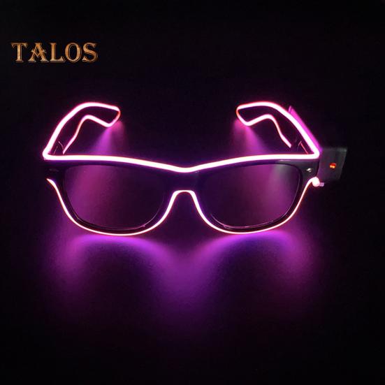 Trådlösa LED-glasögon som lyser i mörkret Neon Rave-glasögon för bar födelsedagsfest DJ scenframträdande cosplay