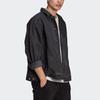Adidas Originals Trefoil Fashion Denim Jacket Casual Sports Collar Men Jacket Black GN3292
