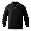 Men's Loose Casual  Long-sleeved Lapel Zip-up Hoodie