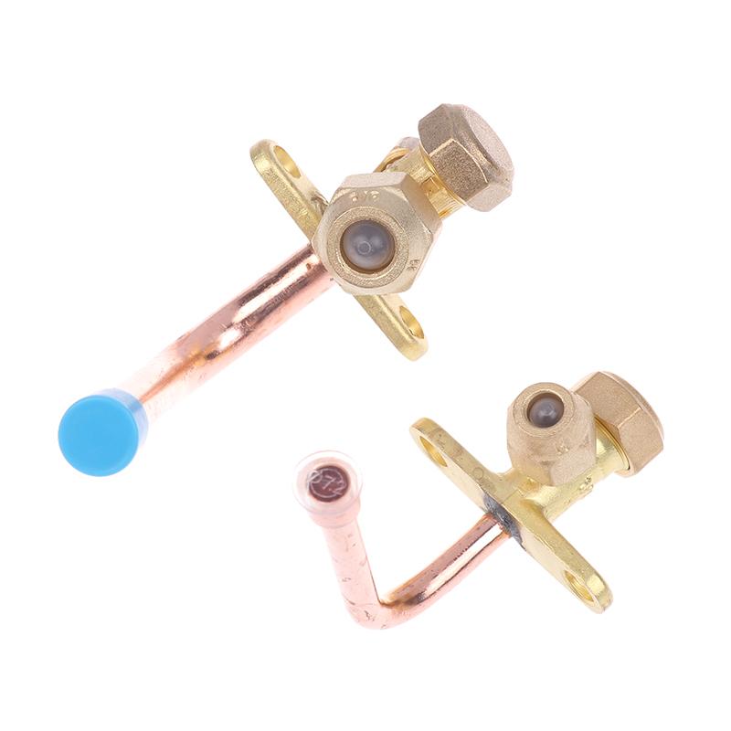 Rett Albue 90 Grader Kobling 1/4" 3/8" 1/2" Yd Kobberrør 3 Veier Vinkel Stoppventil Kobling Klimaanlegg