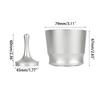 Hochwertiger Kaffee-Dosierbecher Espresso-Zuführerteil Aluminiumlegierungsmaterial für Espressomaschine Dosierbecher Kaffeezubehör