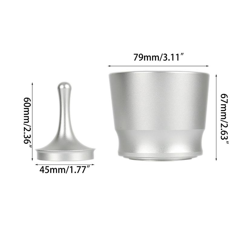 Hochwertiger Kaffee-Dosierbecher Espresso-Zuführerteil Aluminiumlegierungsmaterial für Espressomaschine Dosierbecher Kaffeezubehör