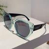 Polygon Design Black Shades Ins Brand Gradient Ladies Sunglasses New In Women Fashion Sun Glasses for Driving Beach