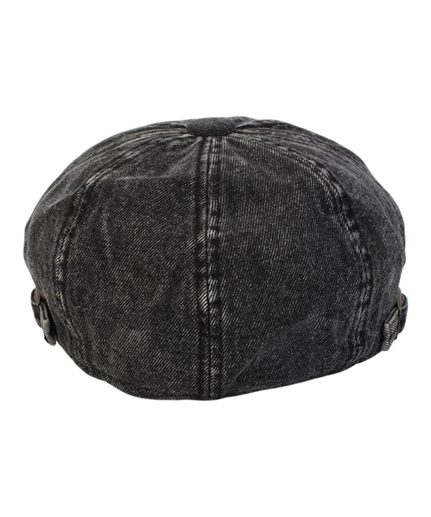 Yunibeosyeolkemiseuteuli Vintage Washed Black Denim Hunting Cap