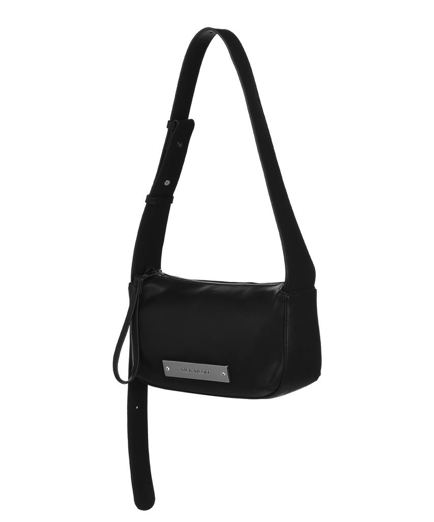Nick&Nicole Crystal Pound Leather Bag_Black