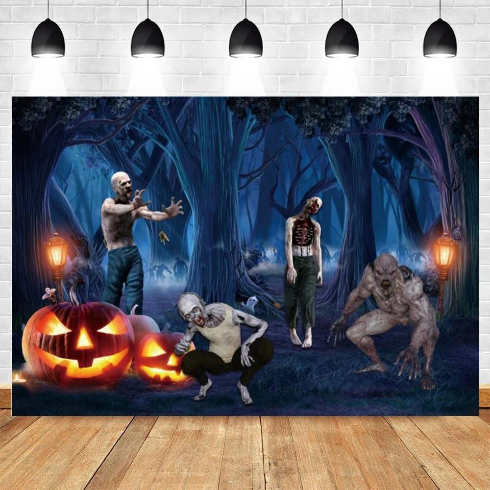 Halloween Decoration Hanging Cloth Pumpkin Lantern Hanging Cloth Home Party Room Decoration