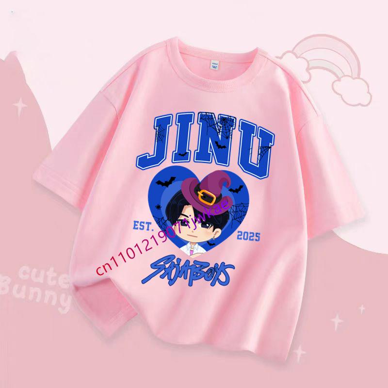 Dětské Hallowmas Oblečení s krátkým rukávem Dárek KPop Tričko Lovci démonů pro děti Kreslené tričko Top Bílé Kulatý výstřih Oblečení