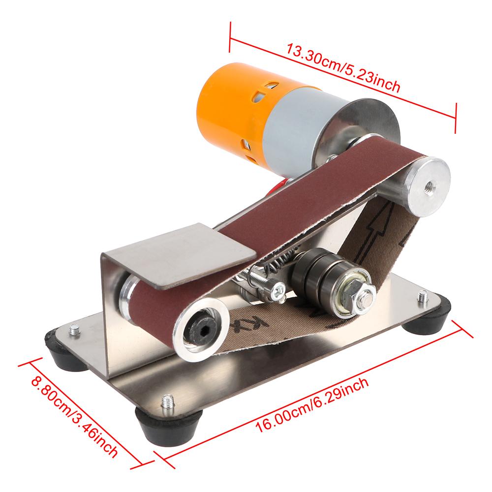 Electric Sanding Polishing Grinding Machine EU plug Mini Belt Sander Electric Sharpener 7 Variable Speed Grinding machine