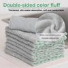 20/1pcs Microfiber Cleaning Cloths Double-layer Super Absorbent Coral Fleece Towels Non-stick Oil Dishcloths Scouring Pads Rags