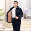 Men's Thickened Coral Fleece Winter Pajama Top