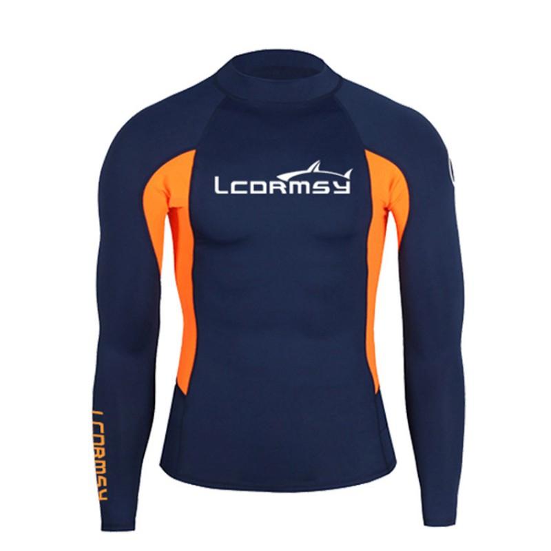 Mens Womens UV Protection Rash Guard Set Long Sleeve Top Pants Snorkeling Diving Swimming