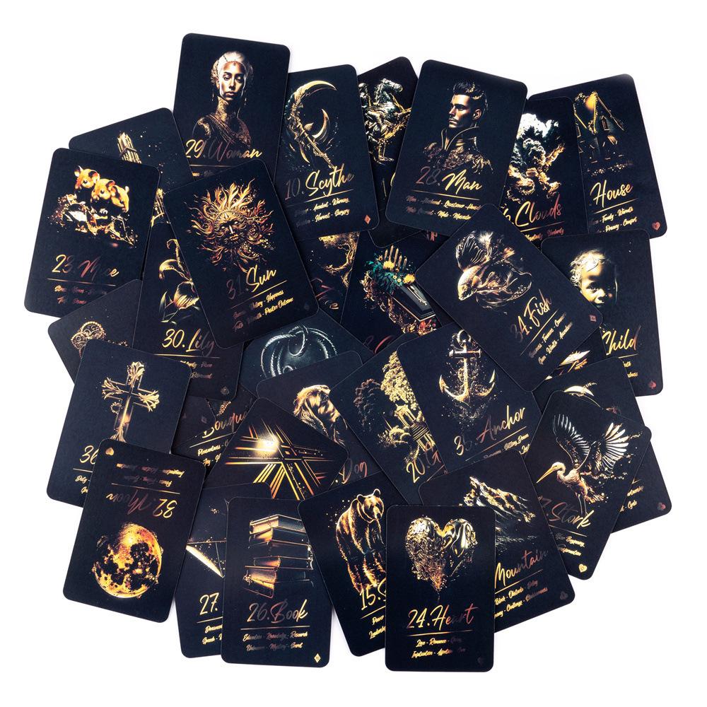 Купити Картки Oracle Golden Deep Lenormand 9*6 см, 36 шт за ціною